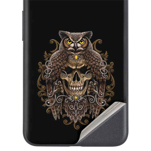 Skull and Owl by Sarah Richter Google Pixel 5a Skin